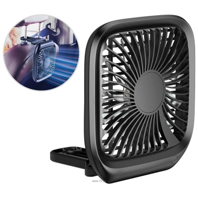 Baseus Foldable Vehicle-mounted Backseat Fan (chernyiy)