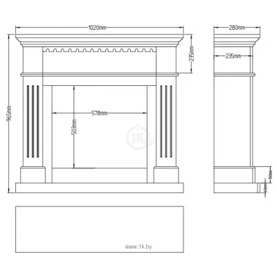 Aflamo Vilano LED 60 3D (belyiy)